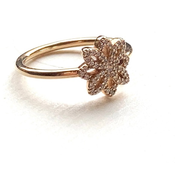 Pandora 585 Solid 14K Lace Botanique Ring ⭐️54/7 - Picture 5 of 6